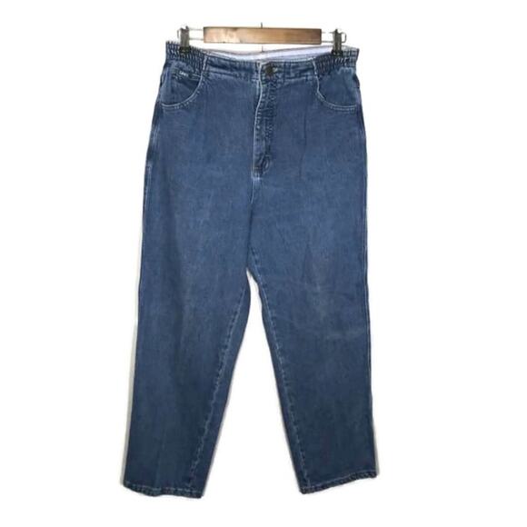 Vintage Lee Medium Wash Hi Rise Mom Jeans Sz 27 - Picture 1 of 5